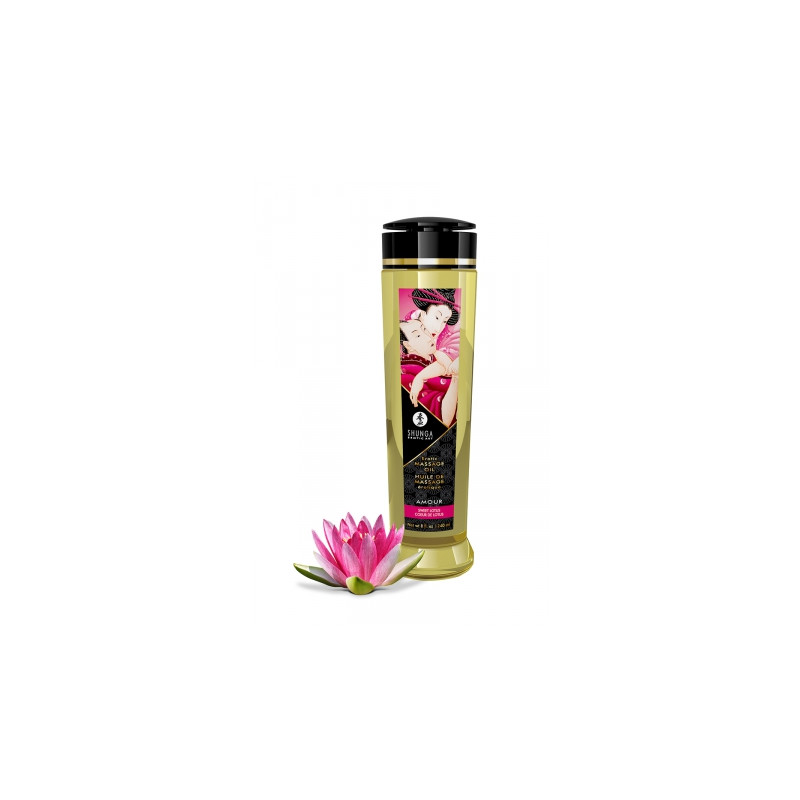 Huile de massage Coeur de lotus - Shunga