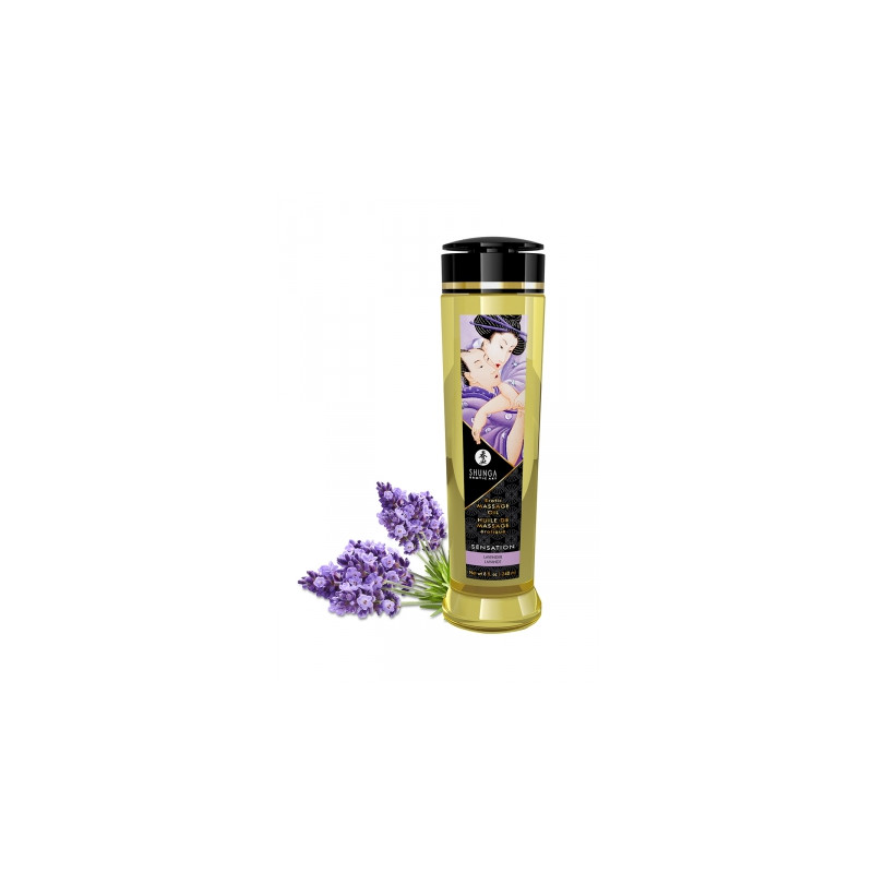 Huile de massage parfum lavande - Shunga