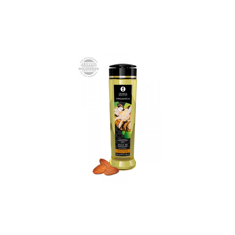 Huile de massage BIO Douceur d'amande - Shunga