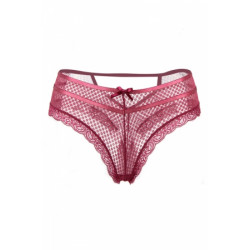 Tanga bordeaux dentelle - Paris Hollywood