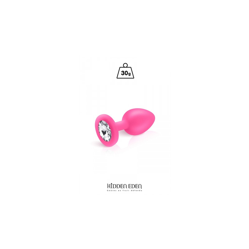 Plug bijou silicone rose S - Hidden Eden