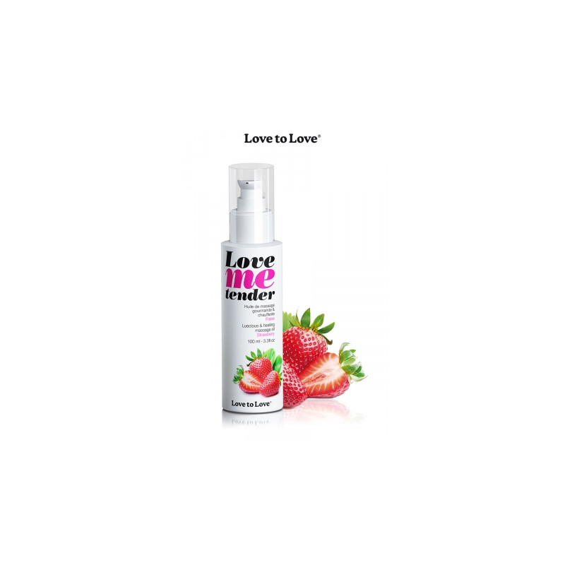 Huile de massage fraise 100ml