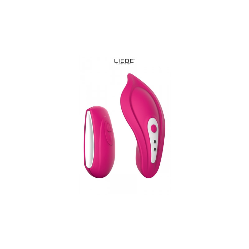 Stimulateur chauffant télécommandé Panty Vibe - cerise