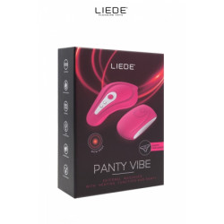 Stimulateur chauffant télécommandé Panty Vibe - cerise