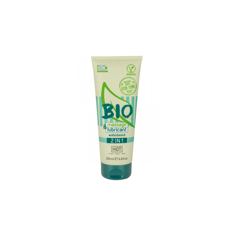 Massage   lubrifiant bio 200ml - HOT