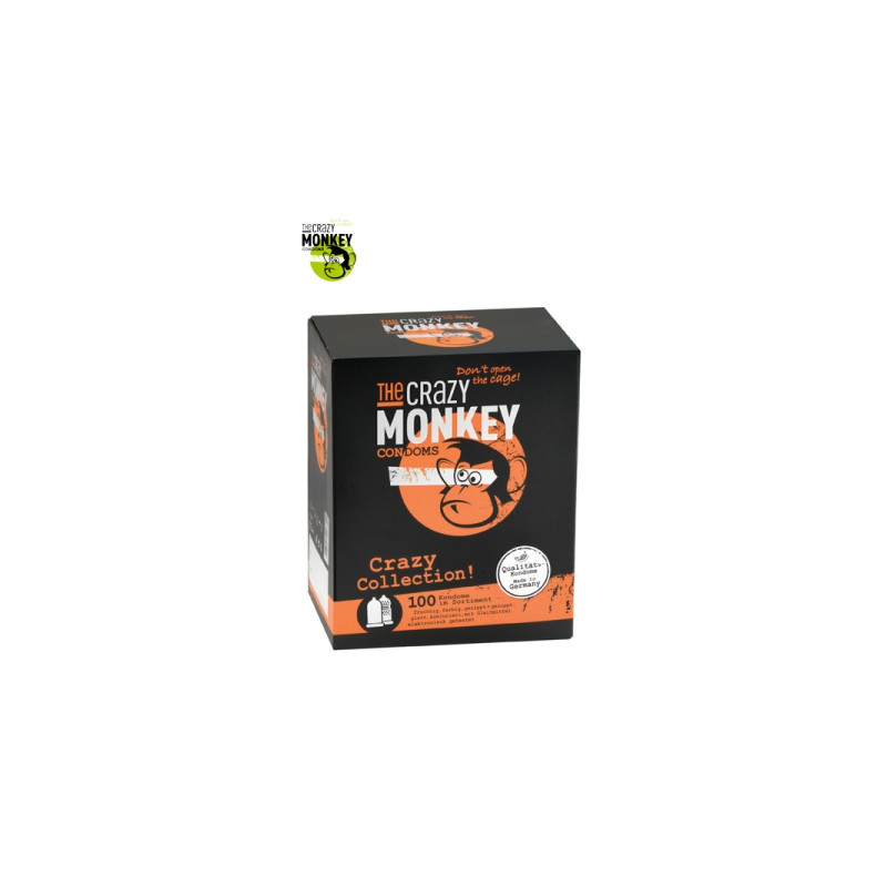 Assortiment 100 Préservatifs Crazy Monkey