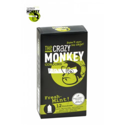 12 Préservatifs Crazy Monkey Menthe Fraiche