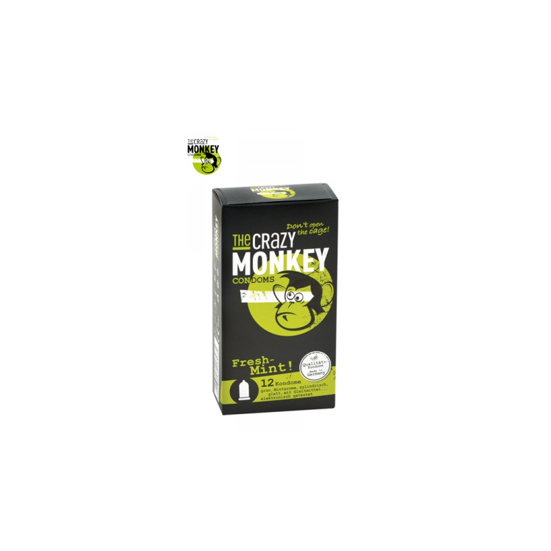 12 Préservatifs Crazy Monkey Menthe Fraiche