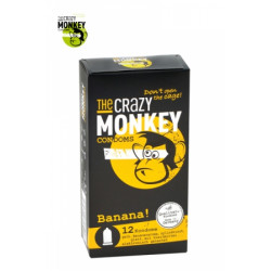 12 Préservatifs Crazy Monkey Banane