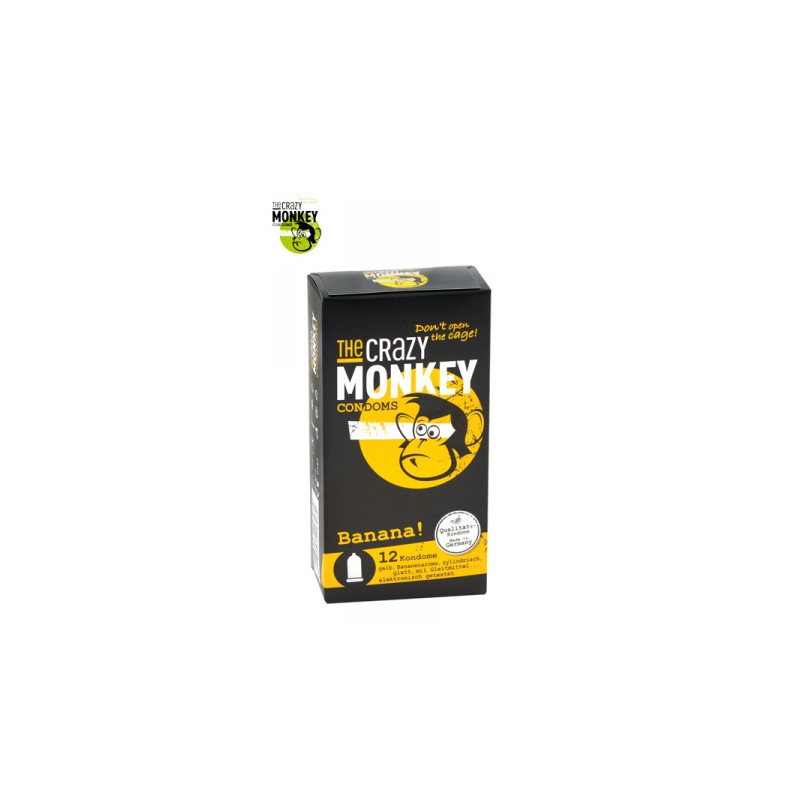 12 Préservatifs Crazy Monkey Banane