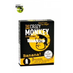 3 Préservatifs Crazy Monkey Banane