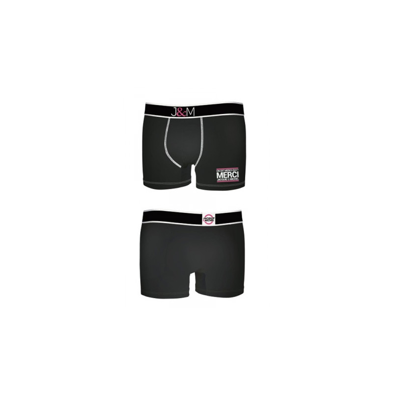 Boxer J M en coton - Noir 1