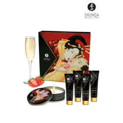 Coffret Secret de geisha vin pétillant à la fraise