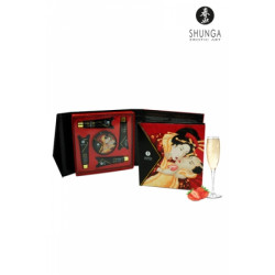 Coffret Secret de geisha vin pétillant à la fraise