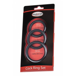 Set 3 CockRings silicone - Malesation