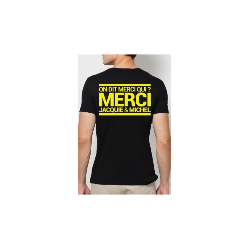 T-shirt Jacquie   Michel Jaune fluo