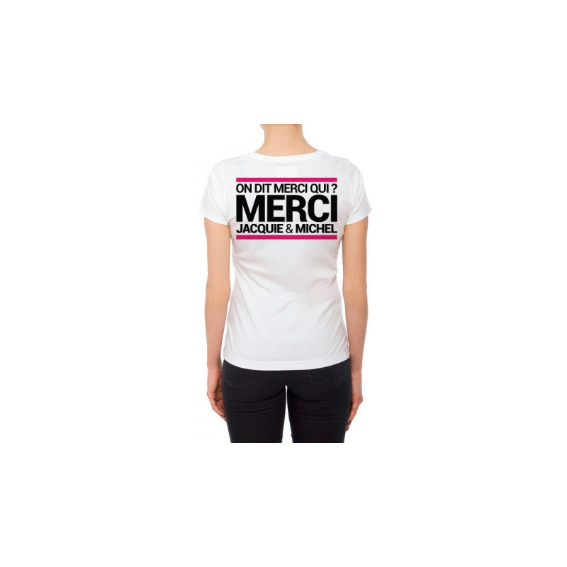 Tee-shirt  J M blanc - spécial  femme