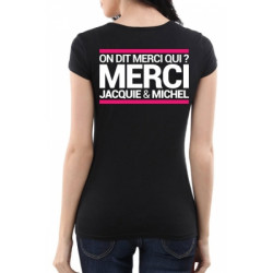 Tee-shirt  J M noir - spécial  femme