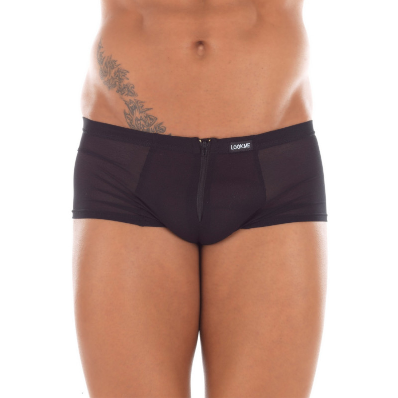 Mini Pant noir avec double zip Wiz - LM16-68BLK