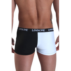 Boxer blanc noir Yin Yang - LM30-66