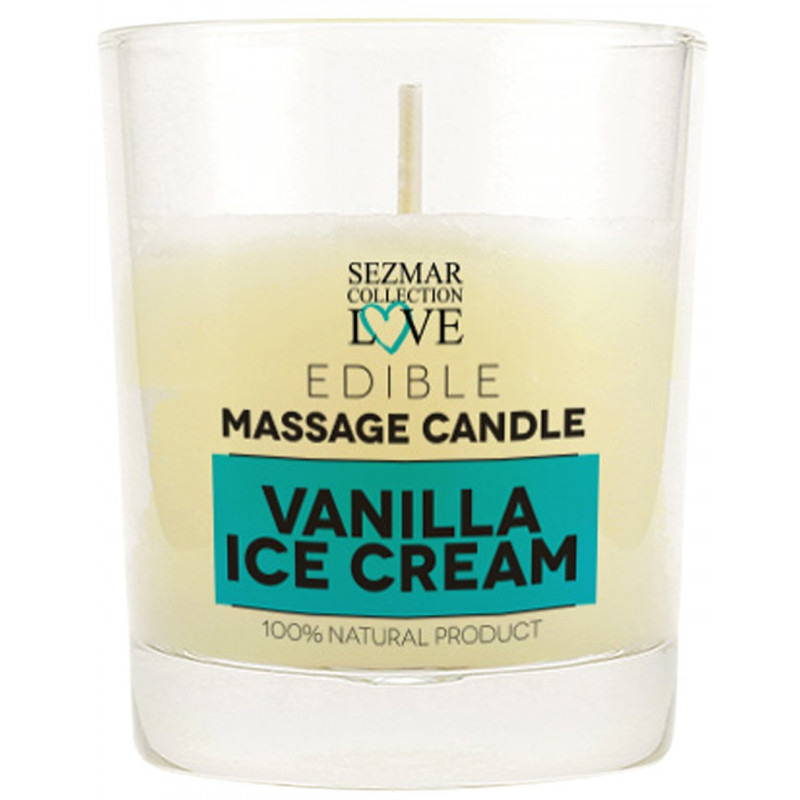 Bougie de massage glace vanille 100ml - SEZ045