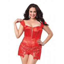 Corset Beyoncé Blanc ou rouge - DG10028X