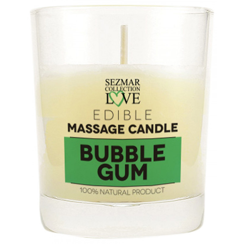 Bougie de massage Bubble Gum 100ml - SEZ054