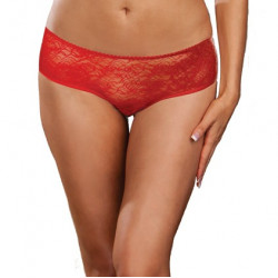 Panty taille basse  ouvert  fronces au dos - DG1300XRED