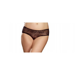 Panty taille basse  ouvert  fronces au dos - DG1300XBLK