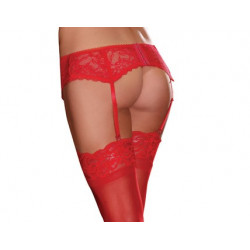 Porte jarretelle dentelle - DG8735RED