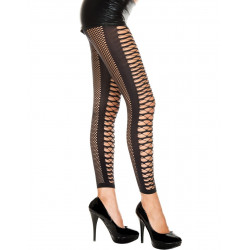 Leggings noir sexy lanières - MH35002BLK