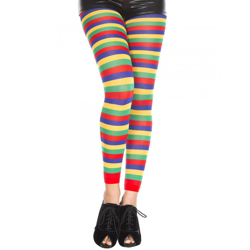 Legging fantaisie coloré bandes horizontales - MH35008RAI