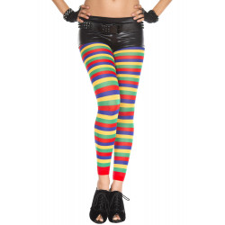 Legging fantaisie coloré bandes horizontales - MH35008RAI