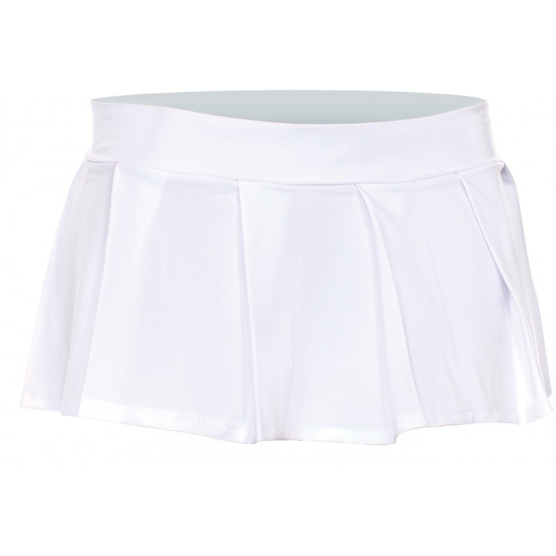 Mini jupe plissée  uni - ML25075WHT