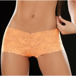 Boyshort dentelle 90 Orange - MAL90ORA