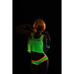 Top résille Racer Back Vert flashy - MAL9028HGN