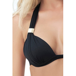 Haut de bikini noir triangle push-up - MAR6903BLK