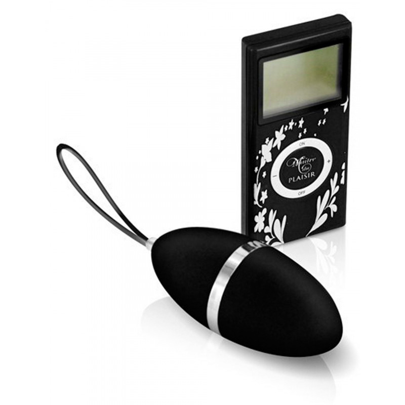 Oeuf vibrant noir 10 vitesses télécommande écran LCD - CC5720000010