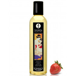 Huile de massage aphrodisiaque fraise vin pétillant 250ml - CC811008