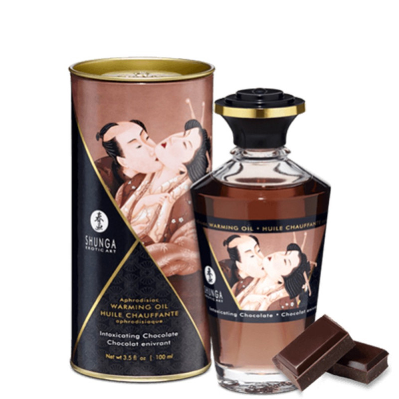 Huile chauffante chocolat comestible 100ml - CC812001