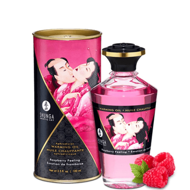 Huile chauffante framboise comestible 100ml - CC812002