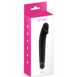 Vibromasseur noir 7 vitesses réaliste silicone lisse - CC5740070010