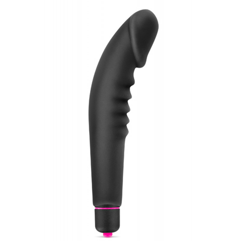 Vibromasseur stimulateur réaliste point G noir silicone 7 vitesses - CC5740100010