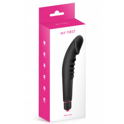 Vibromasseur stimulateur réaliste point G noir silicone 7 vitesses - CC5740100010