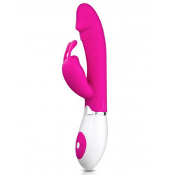 Vibromasseur rabbit rose bout réaliste 30 vitesses - CC530090