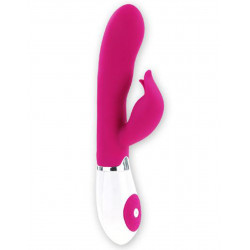 Vibromasseur rabbit rose 30 programmes tête dauphin - CC530238