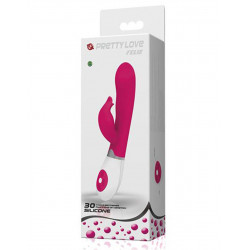 Vibromasseur rabbit rose 30 programmes tête dauphin - CC530238