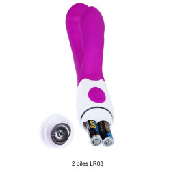 Vibromasseur rabbit rose point G réaliste ergot à picots - CC530161