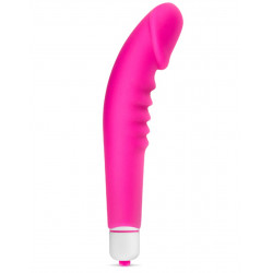 Vibromasseur stimulateur réaliste point G rose silicone 7 vitesses - CC5740100050