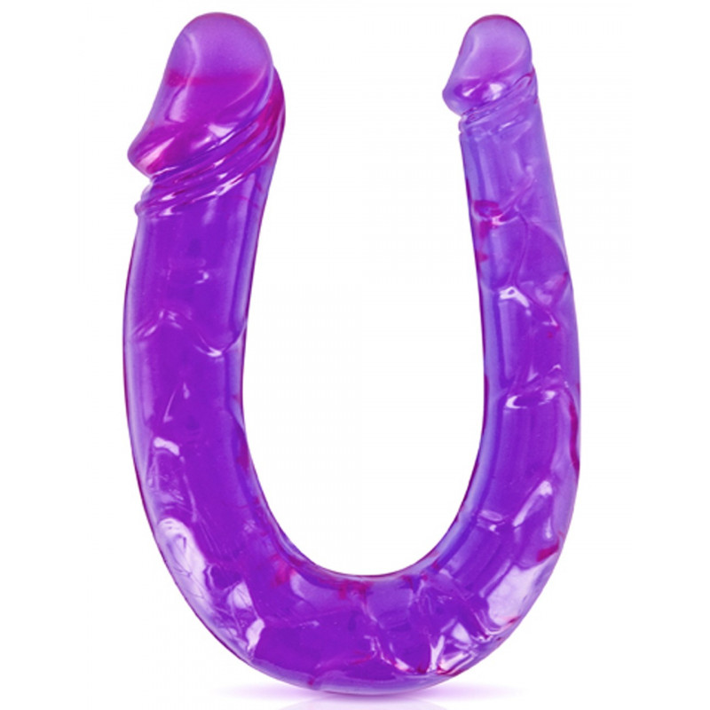 Double dong gode fléxible violet 29.5cm - CC570045